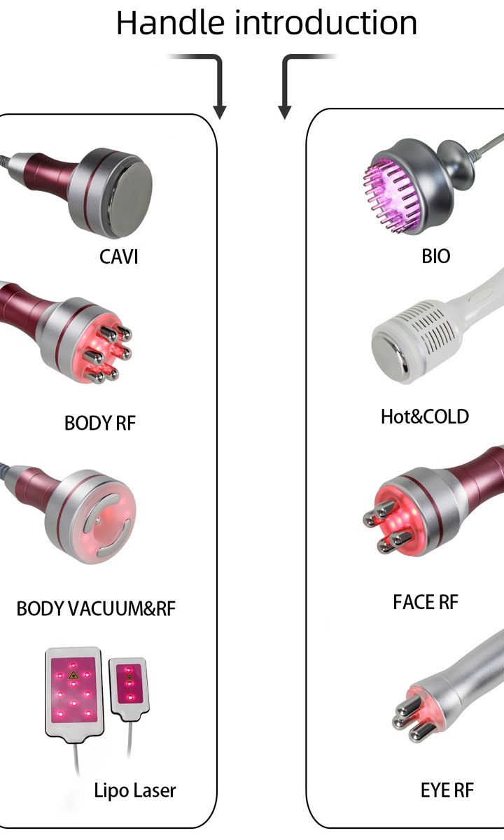 9 in 1 cavitation handle introduction
